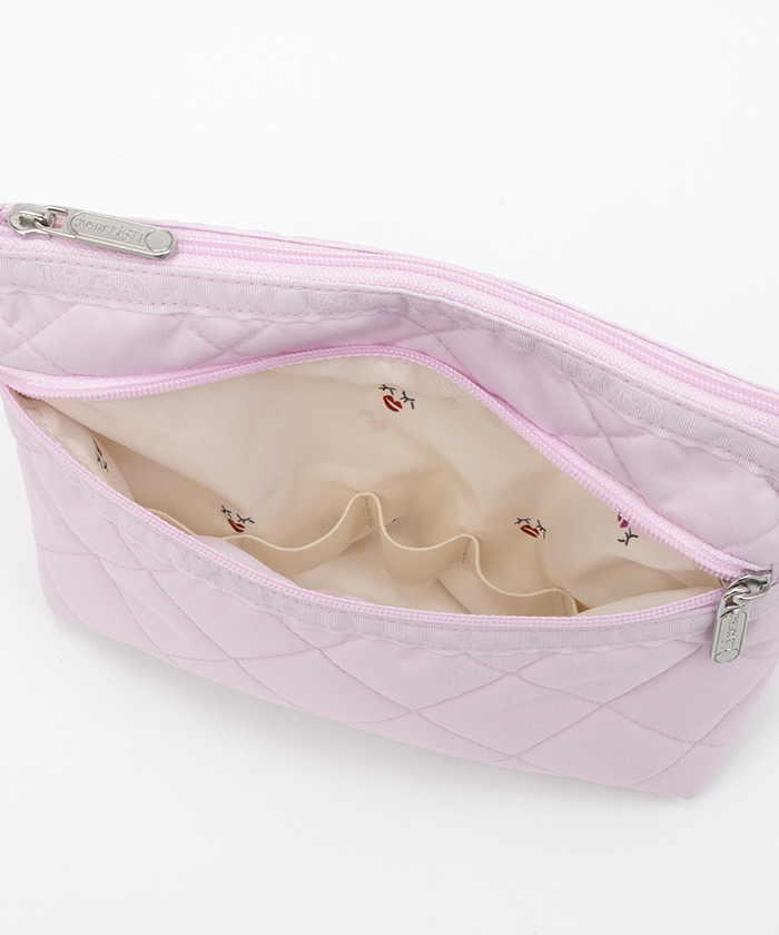 PERFECT COSME POUCH2ピンクピーコックキルト（ポーチ