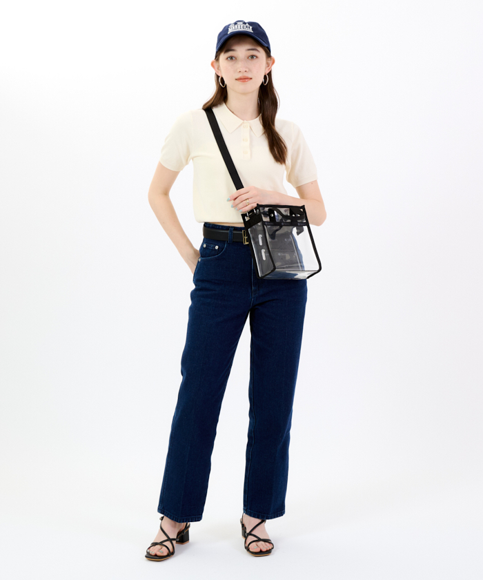 国内直営【LeSportsac】クリア E/W トートバッグ ナイロンバッグ CLEAR E/W TOTEクリアオニキスロゴトート（トートバッグ