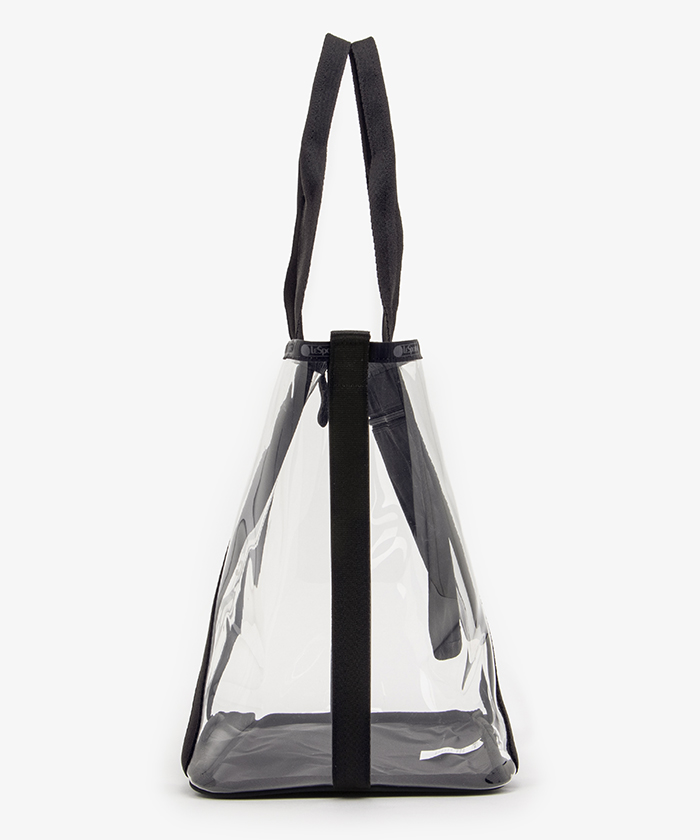 すぐ届く【LeSportsac】クリアトートバック CLEAR E/W TOTE CLEAR E/W TOTEクリアオニキスロゴトート（トートバッグ