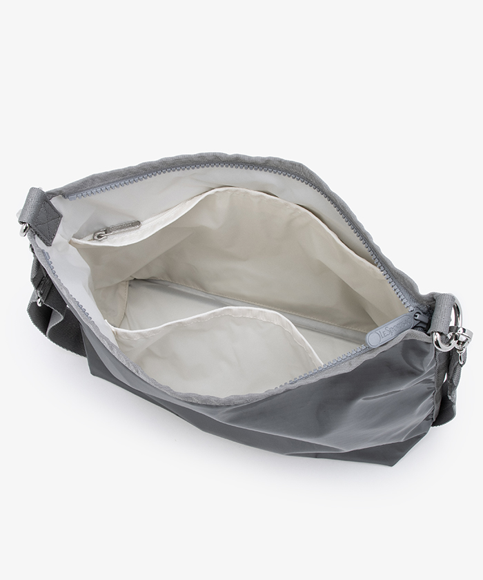 MEDIUM ZIP SHOULDERガンメタルグレーシャイン（クロスボディ
