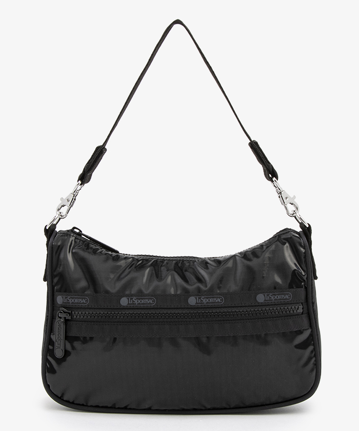 SM CONV SHOULDERブラックシャイン（ミニバッグ）｜LeSportsac