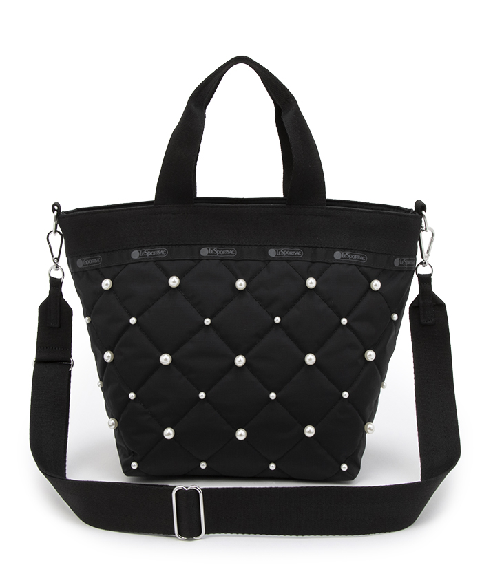 BUCKET TOTE W PEARLS2~bhiCgp[