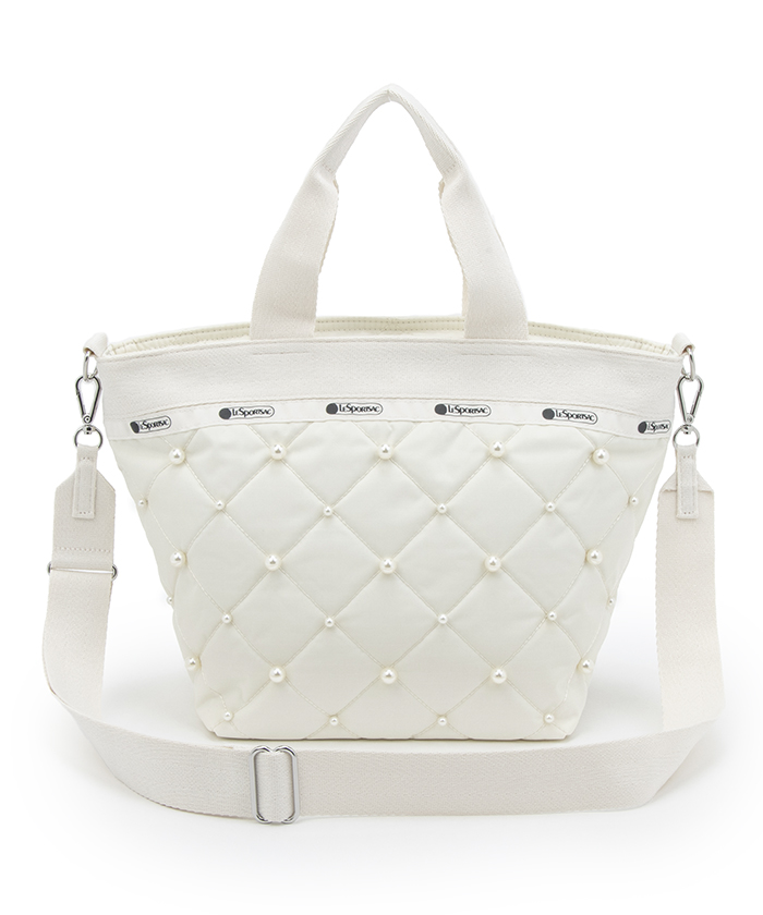 BUCKET TOTE W PEARLS2X^[Cgp[