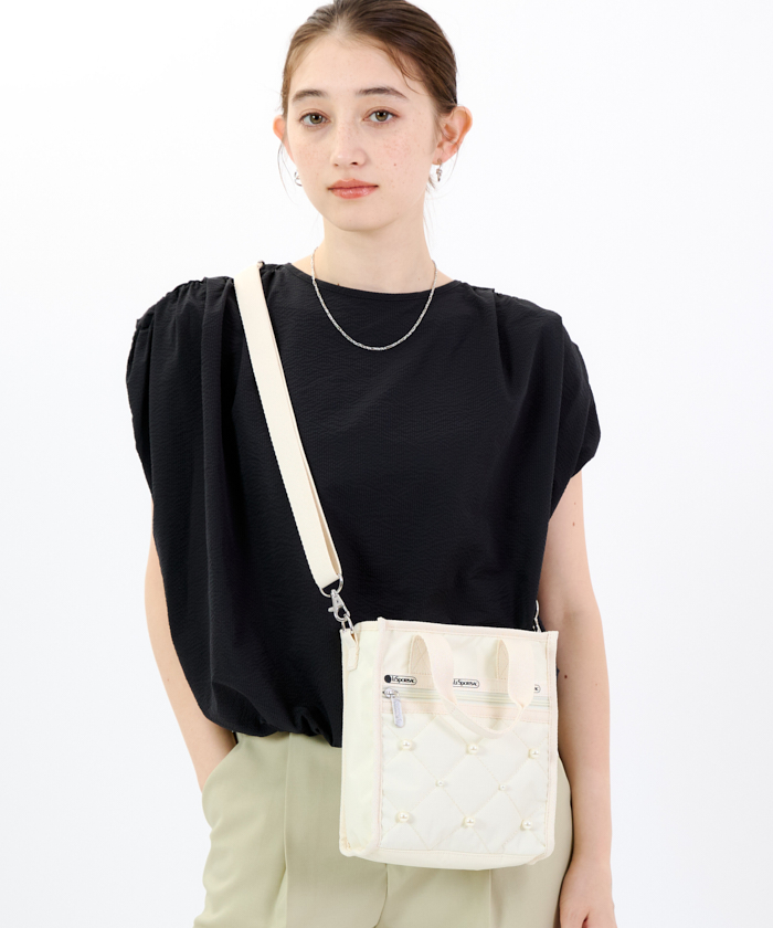 国内完売○LeSportsac○MINI N/S TOTEパールシャイン