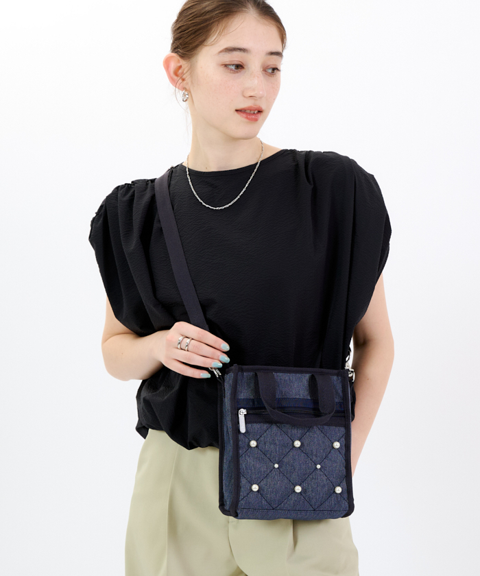 MINI N/S TOTE W/ PEARLSトワイライトパール（トートバッグ