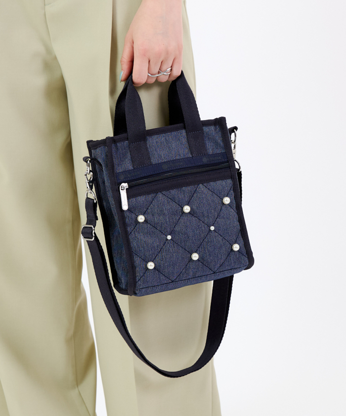 MINI N/S TOTE W/ PEARLSトワイライトパール（トートバッグ