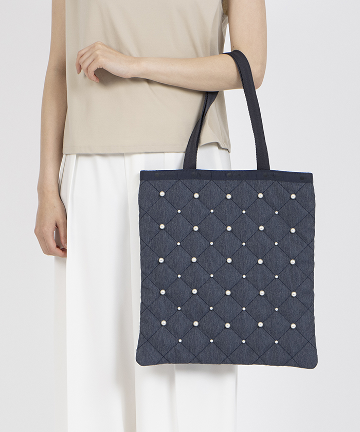 【LeSportsac】GRADIENT LG REVERSE TOTE パール調 リバーシブル GRADIENT LG REVERSE TOTEパーライズドグラディエント/サンダー