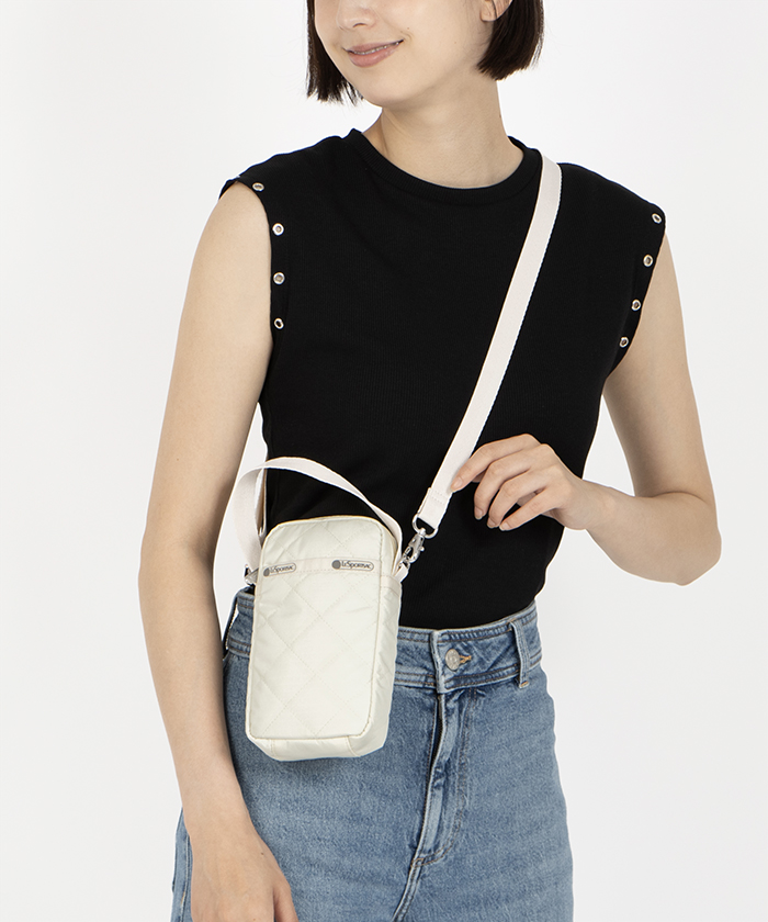 ■LeSportsac■TH MINI CROSSBODY キルト TH MINI CROSSBODY/ブラックキルトスタッズ / LeSportsac