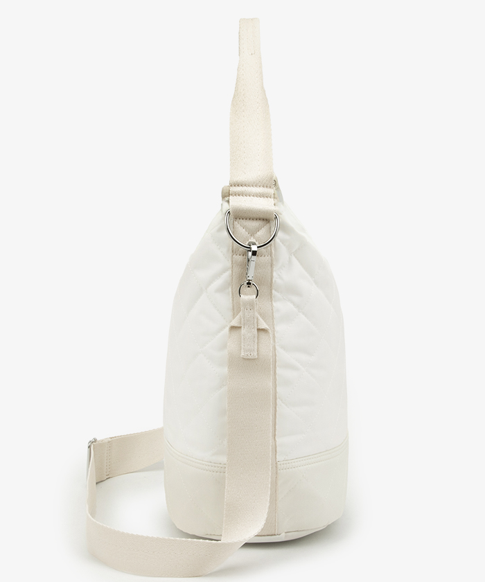 ■LeSportsac■CONVERTIBLE BUCKET BAG キルト CONVERTIBLE BUCKET BAGドーブグレー/ディープシー（クロス
