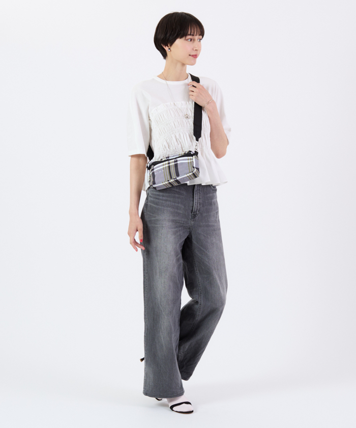 E/W PHONE CROSSBODYピクセルスクランブルチェック（ミニバッグ