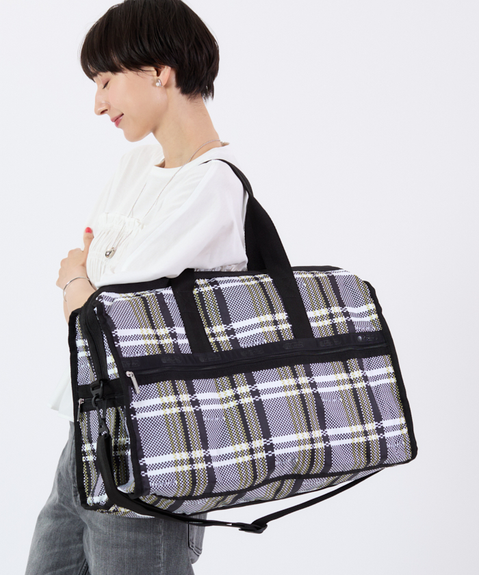 ■LeSportsac■DELUXE LG WEEKENDERピクセル チェック柄 DELUXE LG WEEKENDERピクセルスクランブルチェック(ボストン