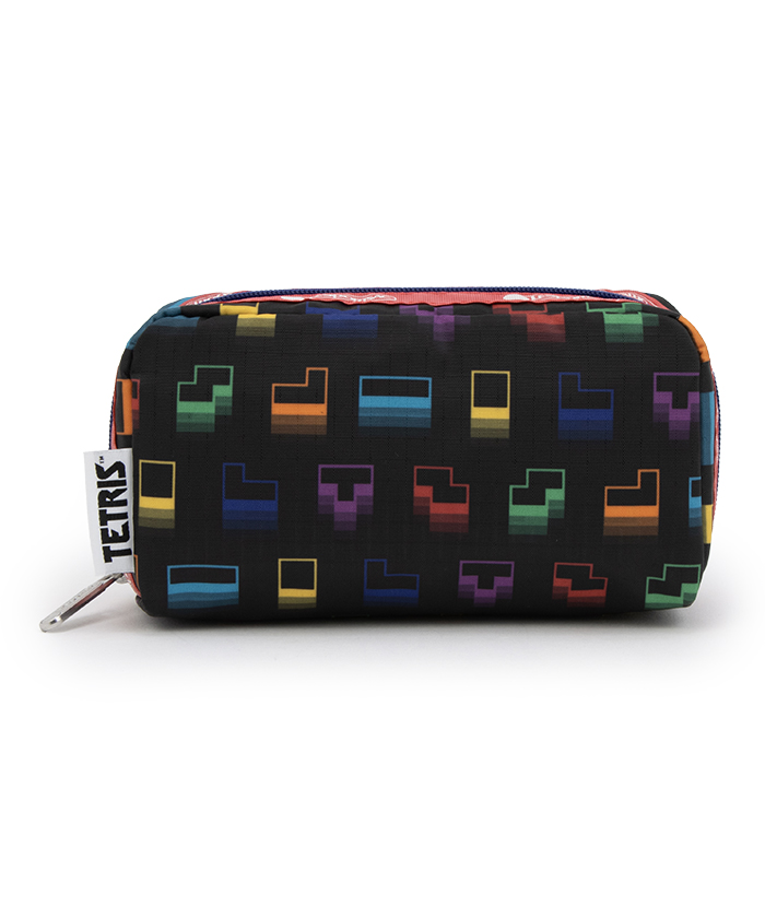 【新品未使用】　レスポートサック　テトリス　ポーチ RECTANGULAR COSMETICテトリスフォーリングブロックス/ピンク