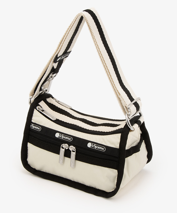 ■LeSportsac■SMALL LOAF CROSSBODY サンドバー/ブラック SMALL LOAF CROSSBODYスペクテイターサンドバー/ブラック（ミニ