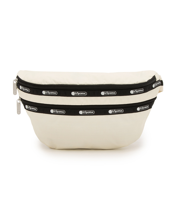 ■LeSportsac■HERITAGE BELT BAG サンドバー/ブラック HERITAGE BELT BAGリサイクルドブラックJP（ベルトバッグ