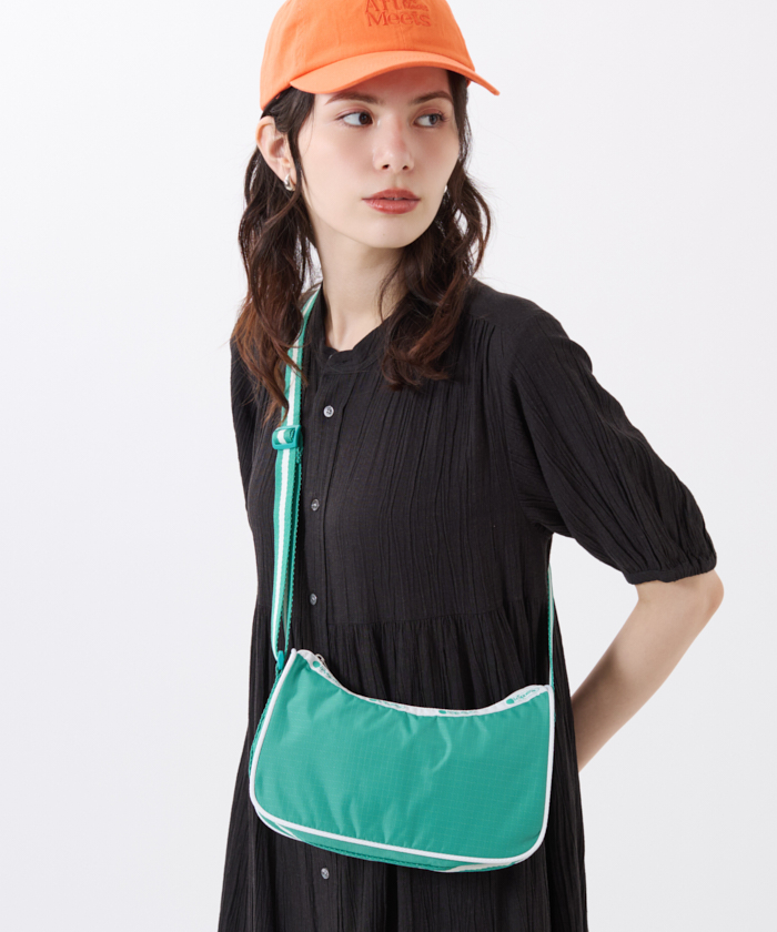 ■LeSportsac■MINI E/W SHLDR CROSSBODYスペクテイター MINI E/W SHLDR CROSSBODYスペクテイターピュアグレー（ミニ
