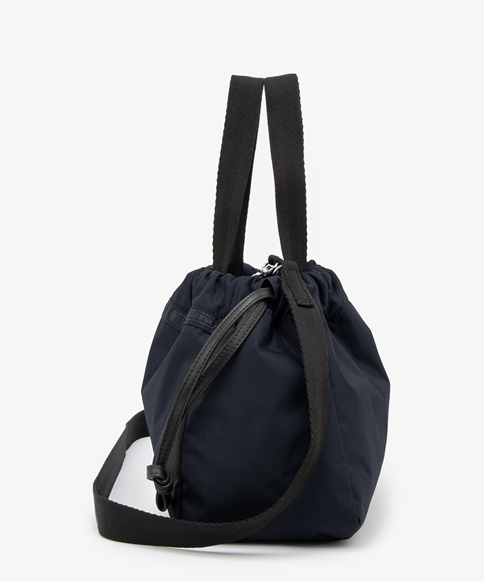 E/W CITY DRAWSTRING BAGアップタウンディープシーブルー