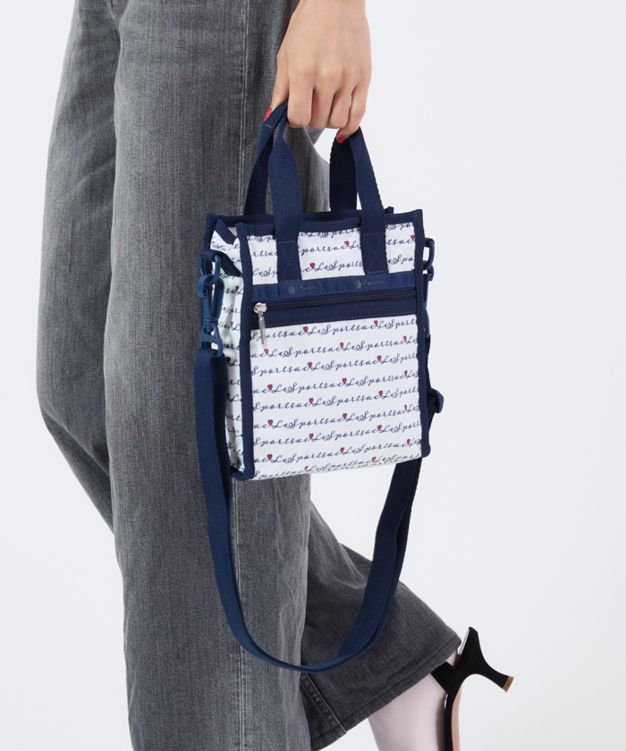 ■LeSportsac■EVERYDAY SM SATCHELマリンロゴボーダー EVERYDAY SM SATCHELマリンロゴボーダー（ハンドバッグ