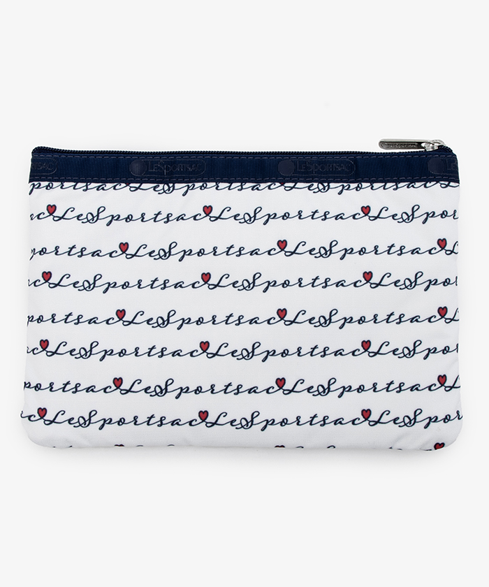 3－ZIP COSMETICマリンロゴボーダー（ポーチ）｜LeSportsac