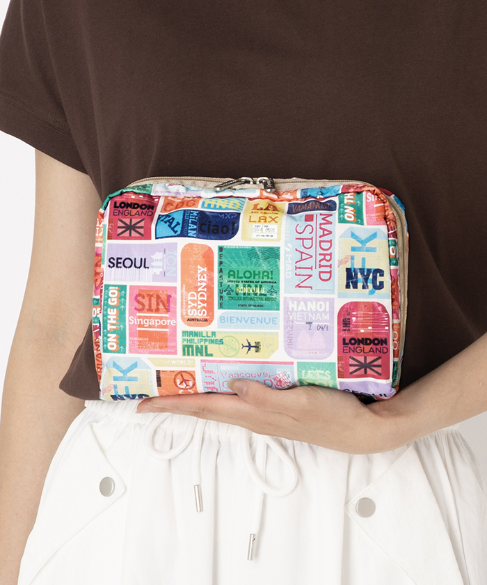 ■LeSportsac■EXTRA LARGE RECTANGULAR COSMETICトラベルタグズ EXTRA LARGE RECTANGULAR COSMETICトラベルタグズ（ポーチ