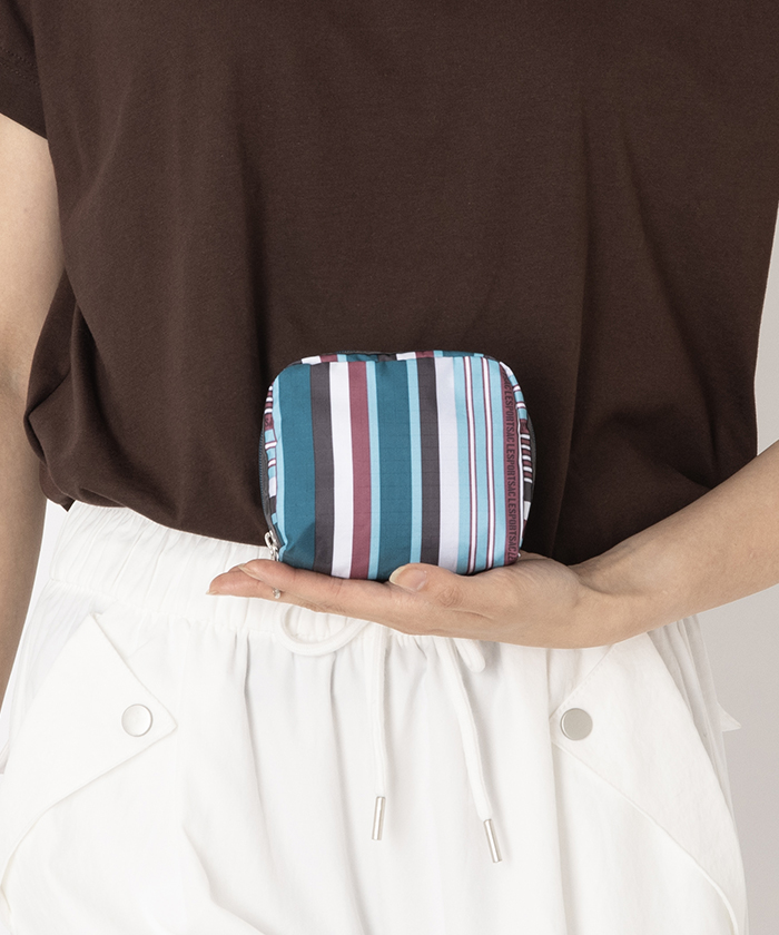 SQUARE COSMETICファンシーストライプ（ポーチ）｜LeSportsac