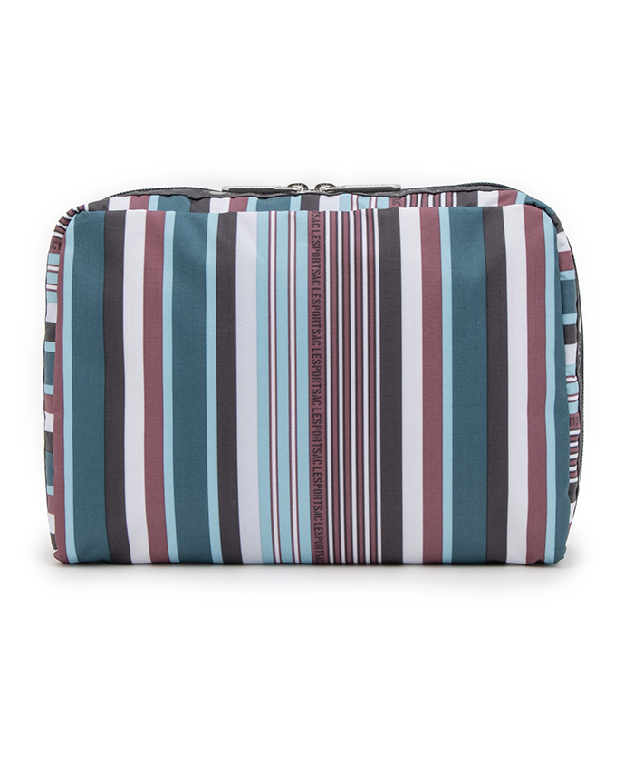 EXTRA LARGE RECTANGULAR COSMETICファンシーストライプ（ポーチ