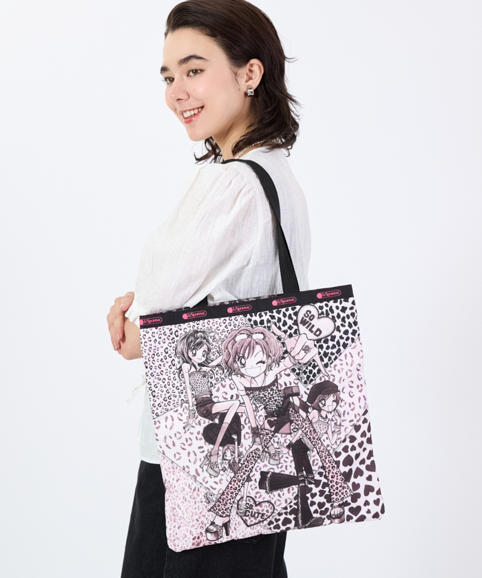 LeSportsac x 雑誌「りぼん」 国内買付 LARGE EMERALD TOTE LARGE EMERALD TOTEタペストリーフラワー（トートバッグ