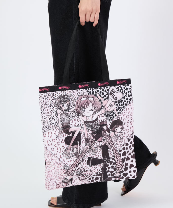[Lesportsac x KUROMI]BOW LARGE EMERALD TOTEトート レスポートサック LeSportsac LARGE EMERALD TOTE （50イヤーズ