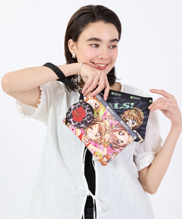 LeSportsac x 雑誌「りぼん」 国内買付 WRISTLET POUCH W/CHARM WRISTLET POUCH W/CHARMドリーミングオブトゥモロー（ポーチ