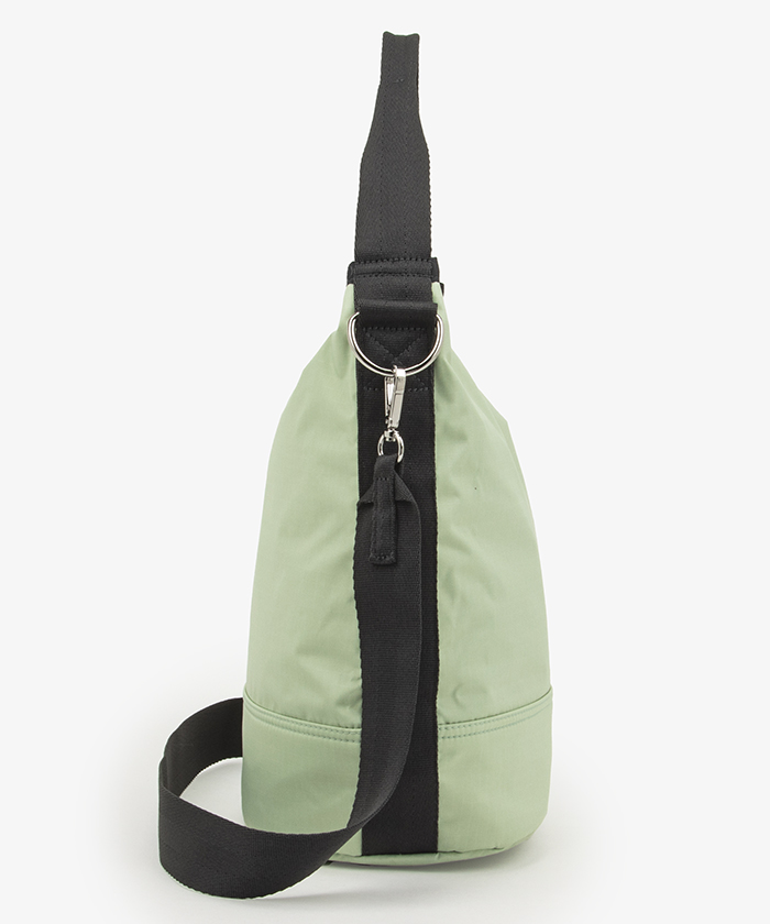 CONVERTIBLE BUCKET BAGフロスティグリーン/サンダー（クロス