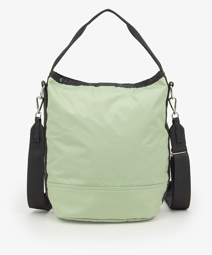 CONVERTIBLE BUCKET BAGフロスティグリーン/サンダー（クロス