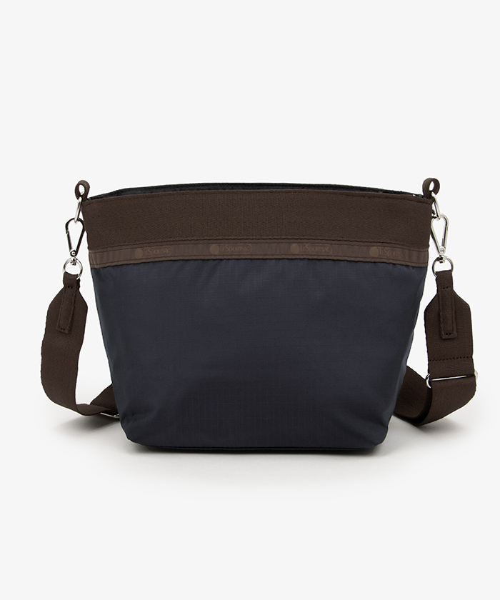 SMALL BUCKET BAGディープシー/ダークチョコレート（クロス