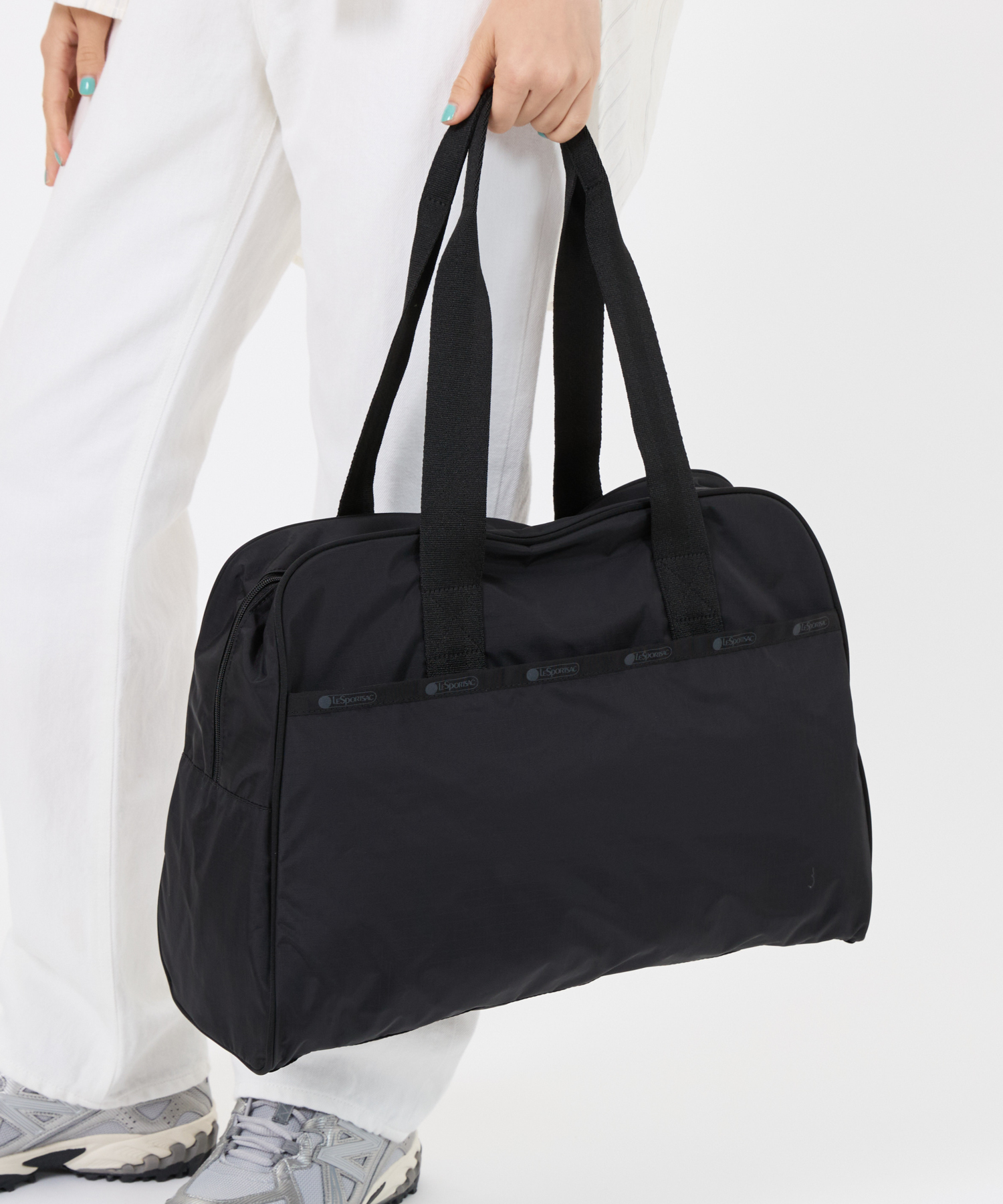 【美品】レスポートサック　ボストンバッグ　小　オールブラック　ナイロン　2way レスポートサック オールブラック デラックス ボストン 2way 大