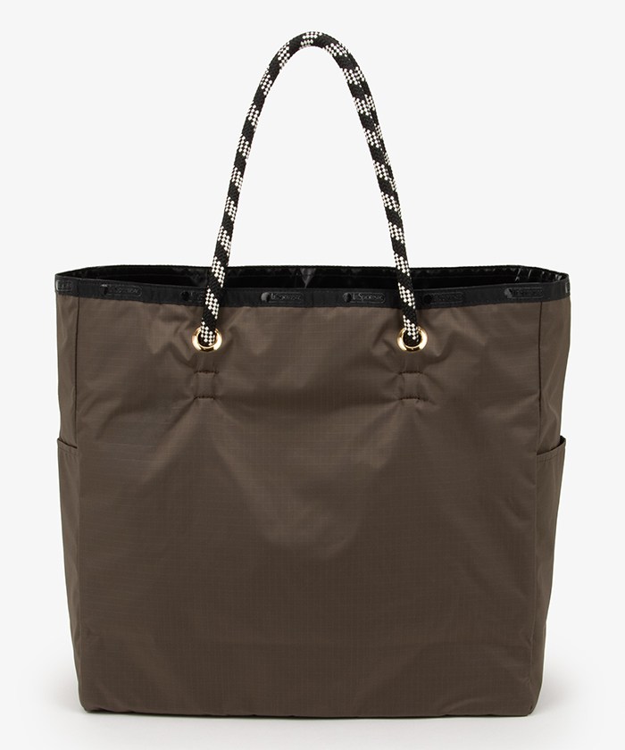 ■LeSportsac■レスポートサック リバーシブル LARGE 2 WAY TOTE LARGE 2 WAY TOTE2ウェイチョコレート/ブラックシャイン（トート