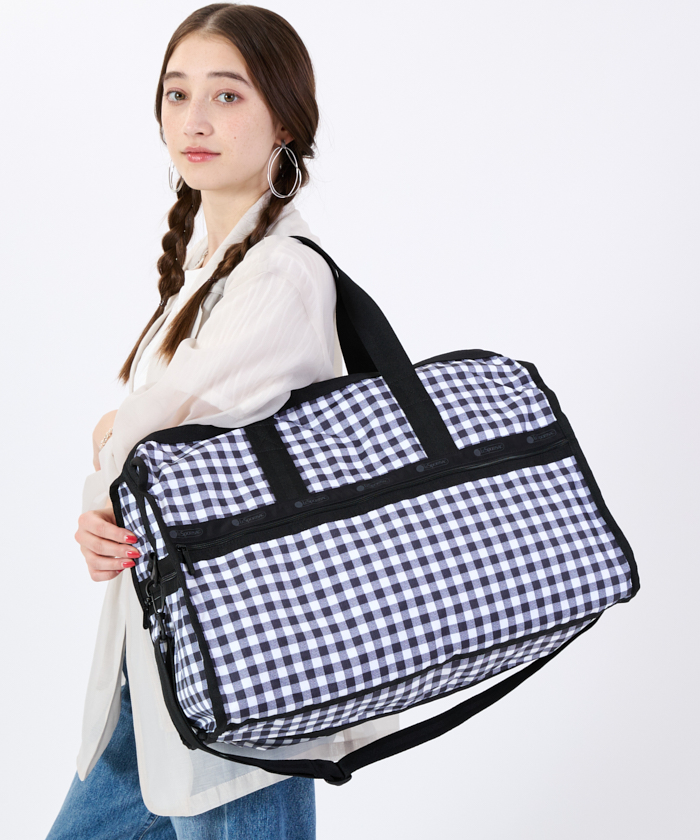 美品 レスポートサック2way 大容量 チェック柄 ボストンバック 極美品】レスポートサック ボストンバッグ 水玉 ドット柄 2way