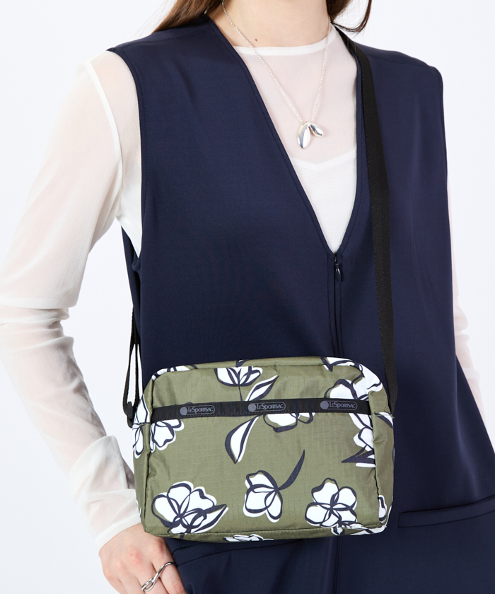 DANIELLA CROSSBODYオリーブフローラルシルエット（ミニバッグ