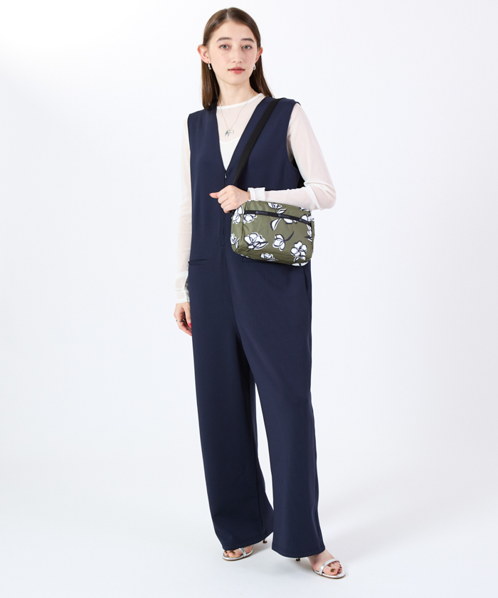 DANIELLA CROSSBODYオリーブフローラルシルエット（ミニバッグ