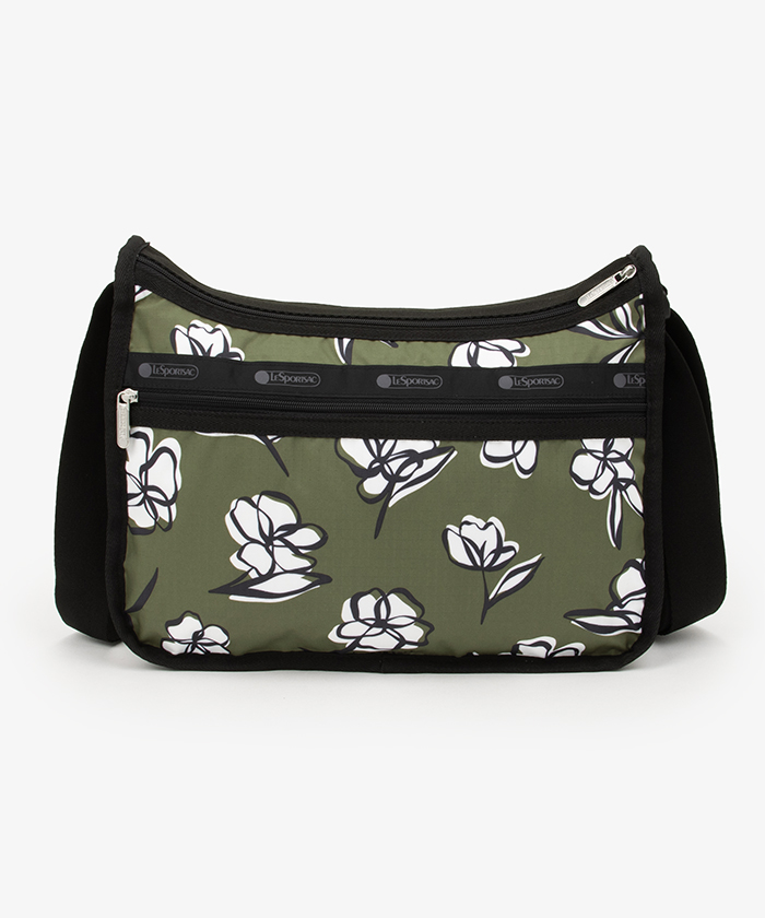 DELUXE EVERYDAY BAGオリーブフローラルシルエット（クロス