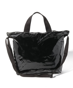 DELUXE EASY CARRY TOTE ブラックパテントシル