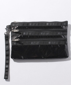 ZIP POUCH SET ブラックパテント HT（ポーチ）｜LeSportsac 