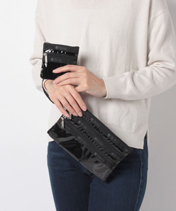 ZIP POUCH SET ブラックパテント HT