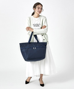 CARLIN ZIP TOP TOTE BAGコースタルネイビー（トートバッグ