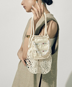 SM NET PEARL BAGフィッシュネットシーソルト（ハンドバッグ