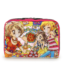 ■LeSportsac■EXTRA LARGE RECTANGULAR COSMETIC フルーツ EXTRA LARGE RECTANGULAR COSMETICミックスドフルーツエンブロイ