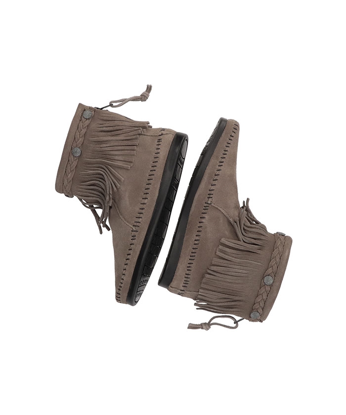 HI TOP BACK ZIP BOOT Medium Grey 
