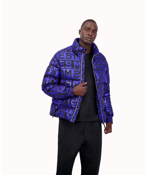 next blue puffer jacket