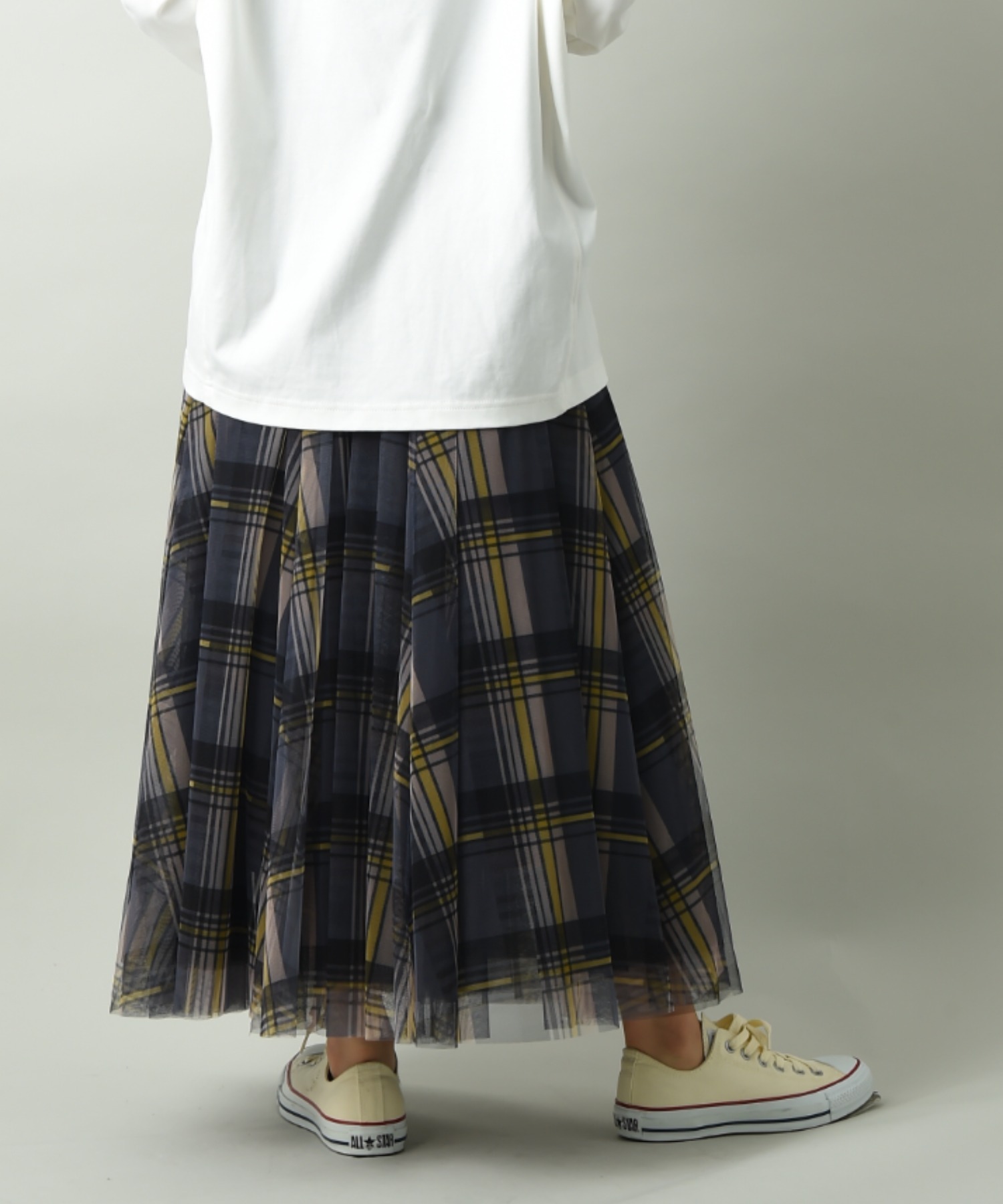 チェック柄チュールスカート Interplanet インタープラネット 公式 オリゾンティ オンラインストア チェック柄チュールスカート Interplanet インタープラネット 公式 オリゾンティ オンラインストア
