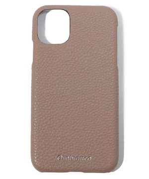 Orobianco スマホアクセサリー GREIGE  "シュリンク" PU Leather Back Case(iPhone 11)