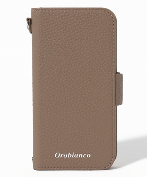 Orobianco X}zANZT[ GREGE "VN"PU Leather Book Type Case(iPhone 12 mini)