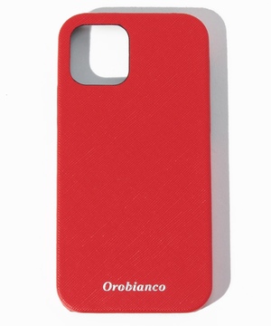 Orobianco X}zANZT[ RED "TtBA[m"PU Leather Back Case(iPhone 12/12 Pro)