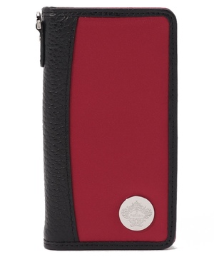 Orobianco スマホアクセサリー RED/BLACK Booktype Smartphone Case“Classico”（iPhone 12 mini）